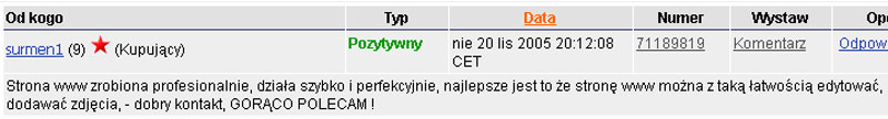 komentarz Allegro