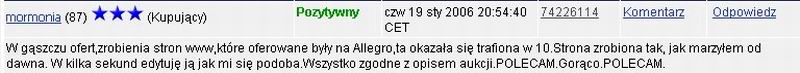 komentarz Allegro